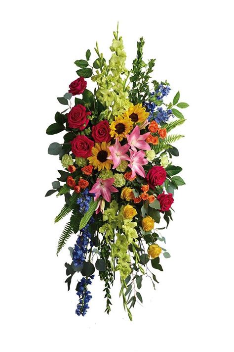 Flower Fields Sympathy Spray Similar To Shown Sympathy Flowers