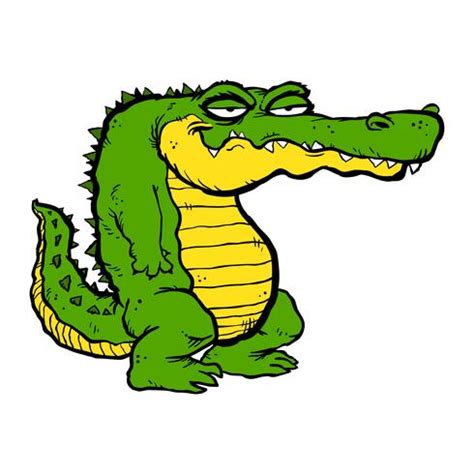 Alligator cartoon illustration 546157 Vector Art at Vecteezy