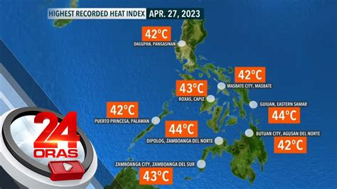 Pinakamataas Na Heat Index Ngayong Araw Umabot Sa 44C Sa Ilang Lugar