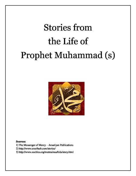 Stories From The Life Of Prophet Muhammad SAW Chishti Nizami