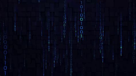 Binary Code Falling Live Wallpaper