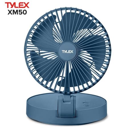 TYLEX XM50 Foldable Oscillating Fan Portable 4000mAh Battery With 3