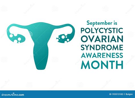 Polycystic Ovarian Syndrome Awareness Month Template For Background