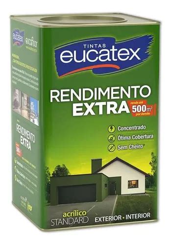 Tinta Latex Eucatex Rendimento Extra Branco 18 Litros Parcelamento