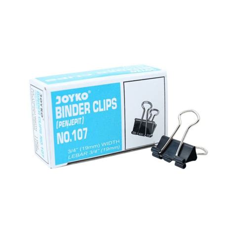 Jual Binder Clips Joyko No 107 19 Mm Isi 12 Buah Shopee Indonesia