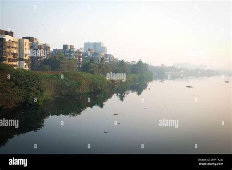 Mithi River, heavy pollution & Smog hanging in the air , adding to the ...