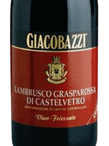 Giacobazzi Lambrusco Grasparossa Di Castelvetro Frizzante Vivino