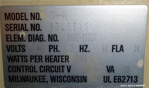 Used AEC True Temp Series Hot Oil Unit Temperature Controller Model