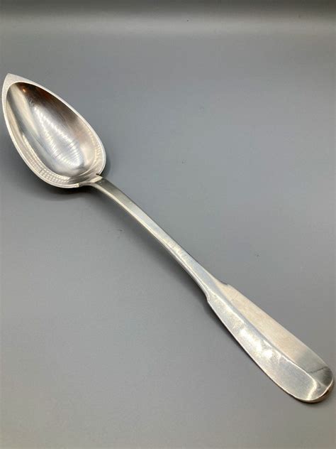 Proantic Stew Spoon In Sterling Silver Period Xixth Century