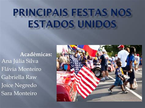Datas Comemorativas No Estados Unidos - 8