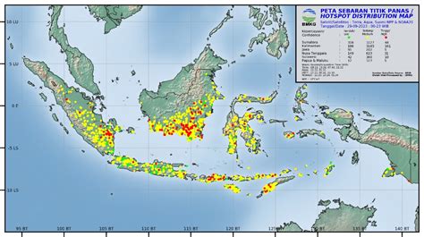 Media Center Bmkg Titik Panas Terdeteksi Di Sumatera Terbanyak