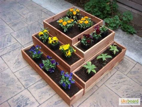 Вазоны со скамьей | Inexpensive raised garden beds, Raised garden ...