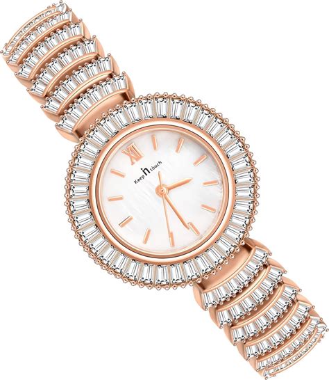 MicLee Montres à Quartz Femmes Filles Montre Luxe à Cadran Rond