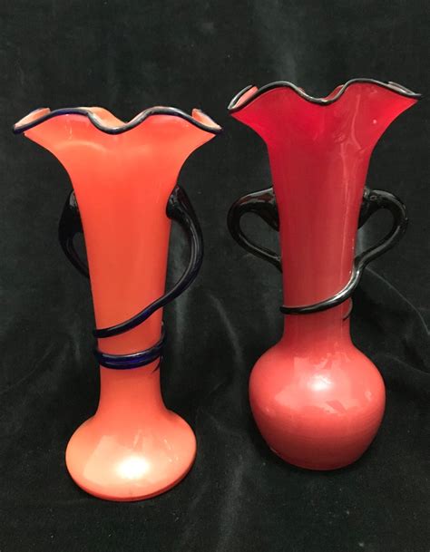 Czech Art Deco Red And Black Tango Glass Vase Collectors Weekly