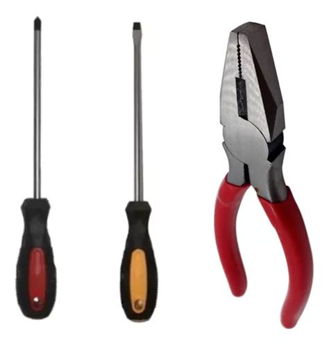 Set Herramientas Electricista Pinza Alicate Destornillador Env O Gratis