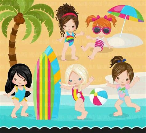 Pin By Anabel La Vida Son Instantes On Mujka Beach Fun Clip Art