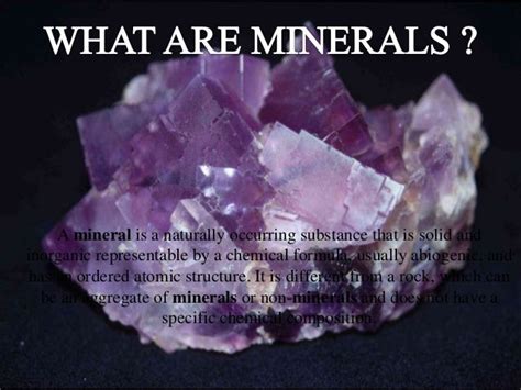 Metallic Minerals