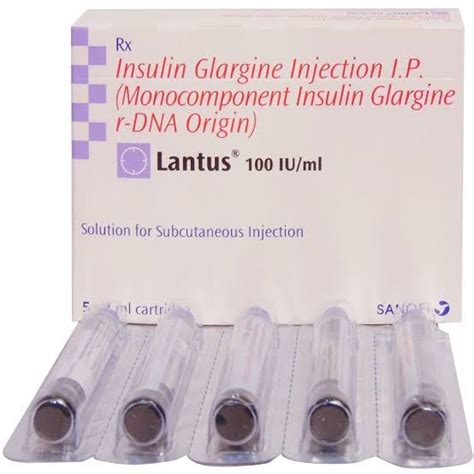 Sanofi Insulin Glargine Lantus Ml Non Prescription Treatment