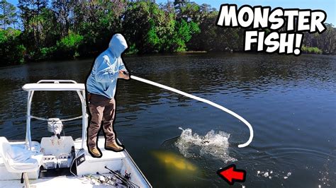 I Cant Believe He Caught The Pond Monster Insane Youtube