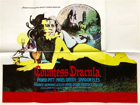 Countess Dracula Movie Poster Film Posters Ingrid Pitt Hammer Horror