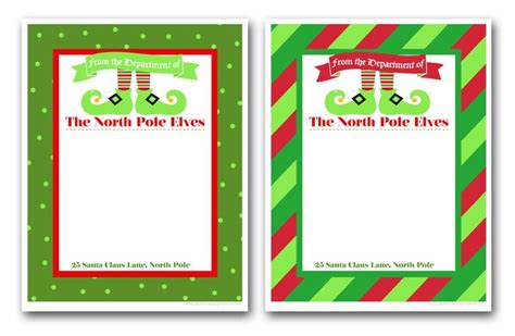 Free Printable Elf Letterhead Available In Two Designs For Your