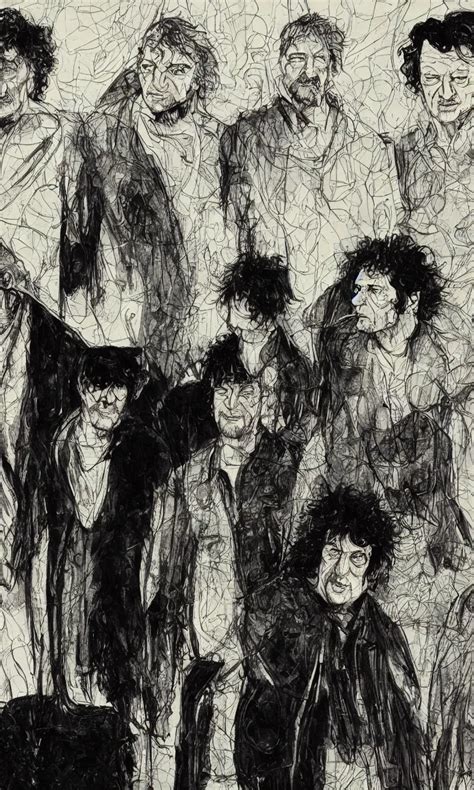 Portrait Of King Neil Gaiman Mike Dringenberg And Stable Diffusion