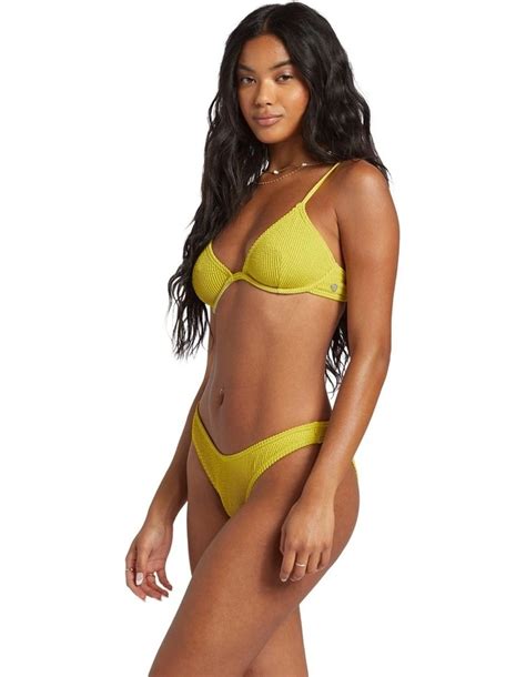 Billabong Summer High Reese Underwired Bikini Top In Tart Lime MYER