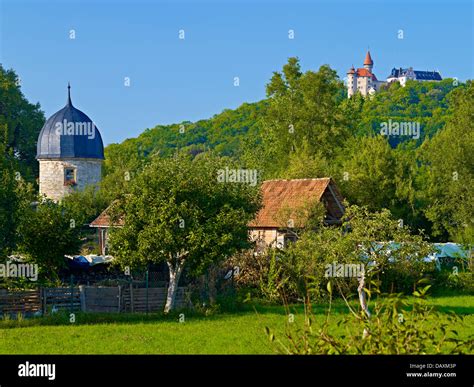 Apothekerturm Tower Of Town Wall And Veste Heldburg Castle