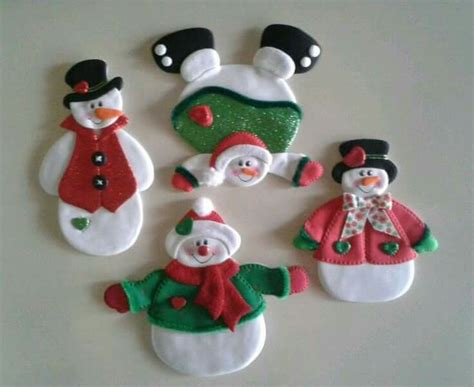 Pin By Rosa Edith Veliz Uribe On Muñecos Navideños De Tela Felt Christmas Decorations Felt