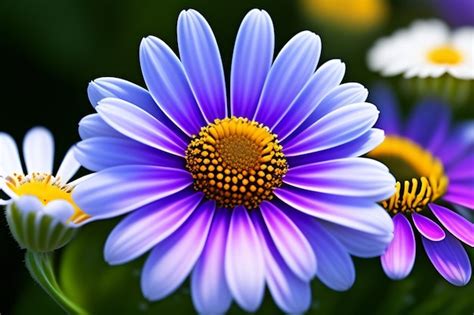 Uma flor roxa e amarela um centro amarelo Foto Grátis