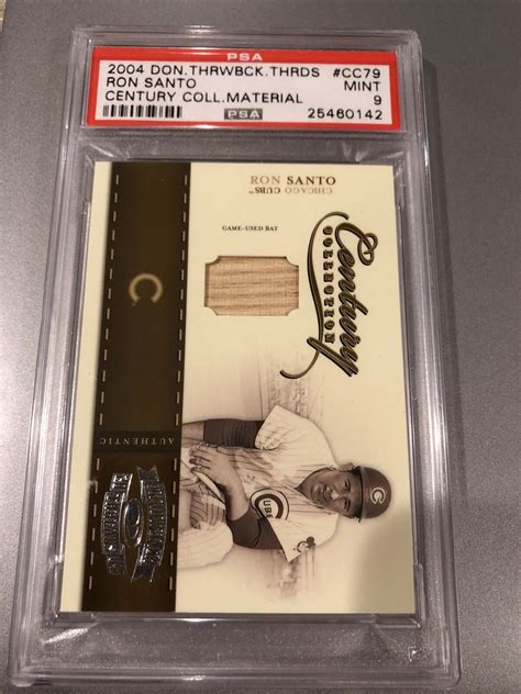 Donruss Throwback Threads Century Collection Ron Santo Bat Card