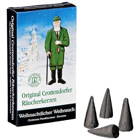 Original Crottendorfer Räucherkerzen Weihnachtlicher Weihrauch 24er