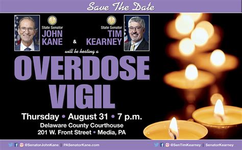 Overdose Awareness Vigil Delaware County District Attorneys Office