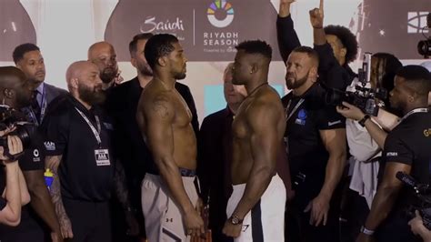 Joshua i Ngannou po raz ostatni twarzą w twarz Duża różnica wagi