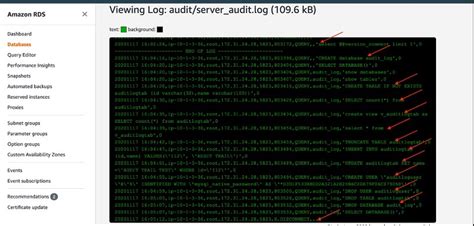 Configuring An Audit Log To Capture Database Activities For Amazon Rds