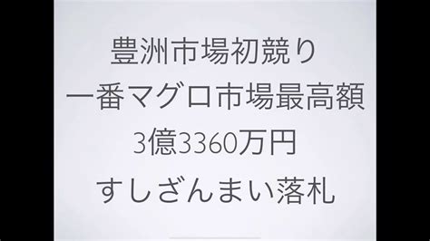 豊洲市場初競り一番マグロ3億3360万円すしざんまいさん落札 漁師さんの税金を解説 変動所得で平均課税 Youtube