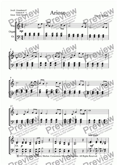 Arioso Download Sheet Music Pdf File