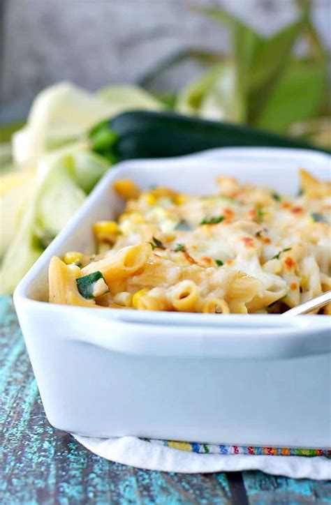 Chicken Penne Casserole With Corn And Zucchini The Seasoned Mom