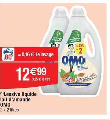 Promo Lessive Liquide Lait D Amande Omo Chez Migros France ICatalogue Fr