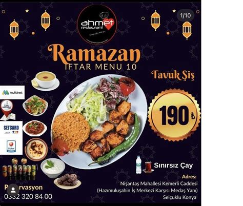 Konya da iftar menüleri cep yakıyor En ucuzu 190 lira