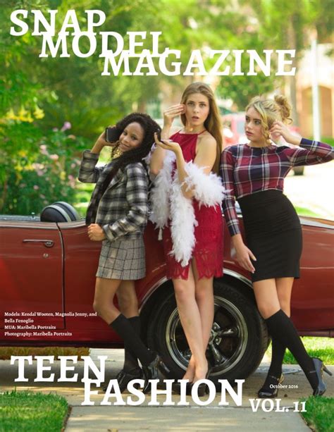 Snap Model Magazine Fashion Teen By Danielle Collins Charles West