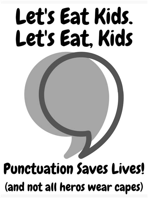 Punctuation Saves Lives Poster For Sale By Virtual Pod Redbubble