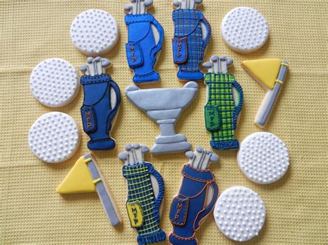 Golf Ball Hand Decorated Sugar Cookies 2377 Etsy