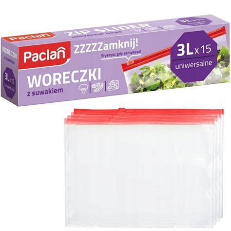 Paclan Woreczki Strunowe Z Suwakiem Mocne L Szt Woreczki Strunowe Z