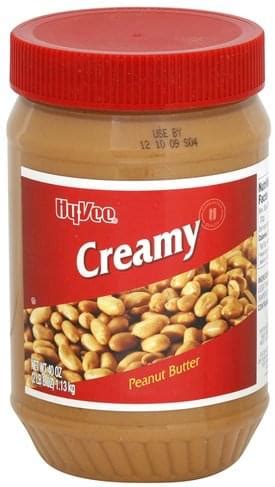 Hy Vee Creamy Peanut Butter 40 Oz Nutrition Information Innit