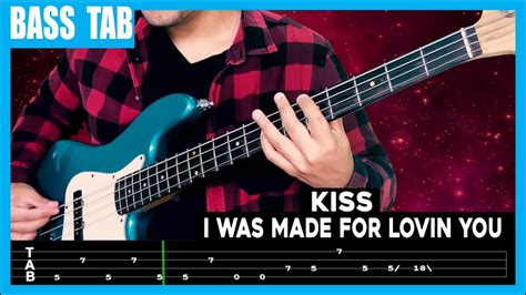 Kiss I Was Made For Lovin You Cover By Cesar Lesson Bass Tab