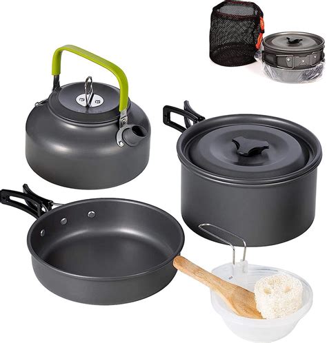 Premium Camping 10 Delig Pannenset Pannen Set Servies Kamperen