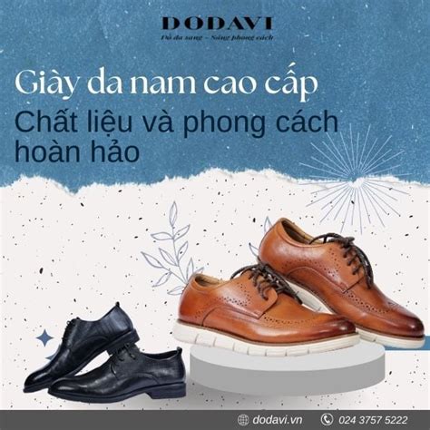 Giày Da Nam Cao Cấp Chất Liệu Và Phong Cách Hoàn Hảo Dodavi