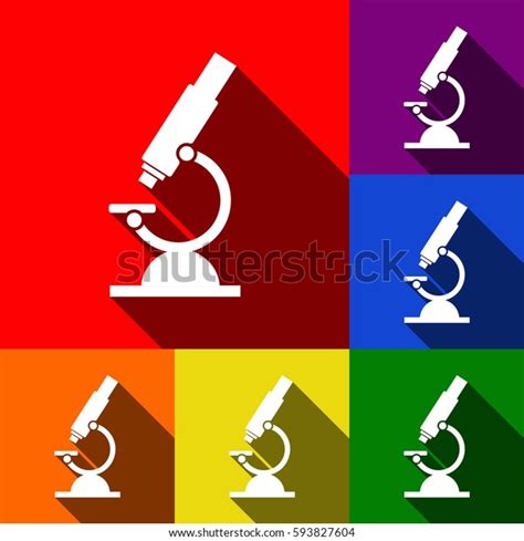 Chemistry Microscope Sign Laboratory Vector Set Stock Vector (Royalty Free) 593827604 | Shutterstock