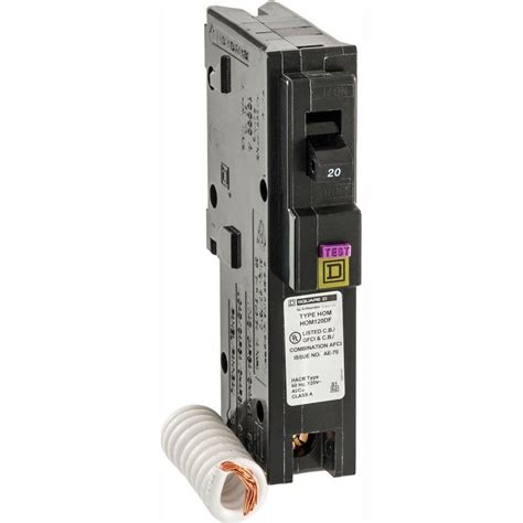 GE Q Line 20 Single Pole Dual Function Arc Fault GFCI Breaker